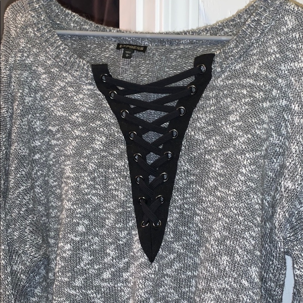 Gray sweater